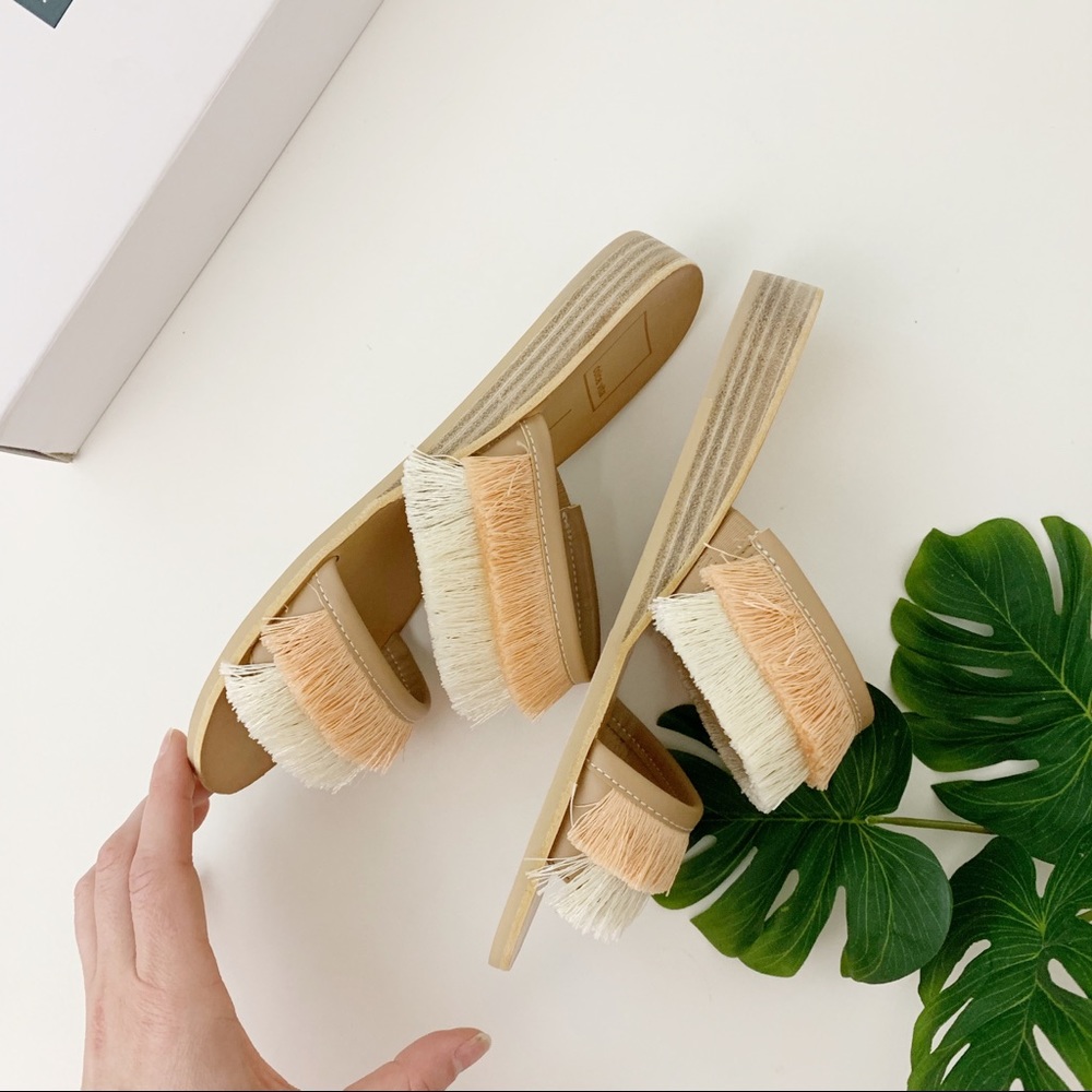 Dolce Vita Fringe Slide on Sandal with Wedge - Picture 5 of 6